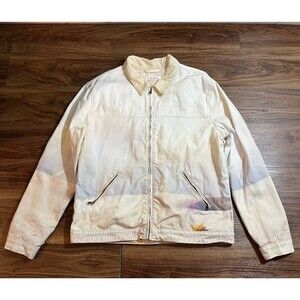 Pacsun Wilder Nature Jacket Full Zip Trucker Men’s Size Large Multicolor Beige